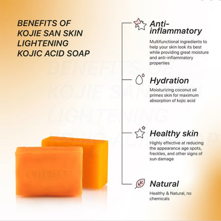 Kojie San Skin Lightening Kojic Acid Soap - 65g